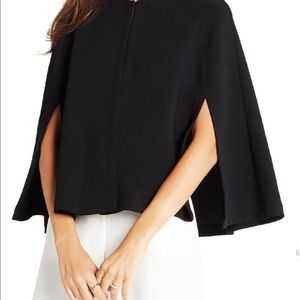 BCBG Generation Black Cropped Mod Cape